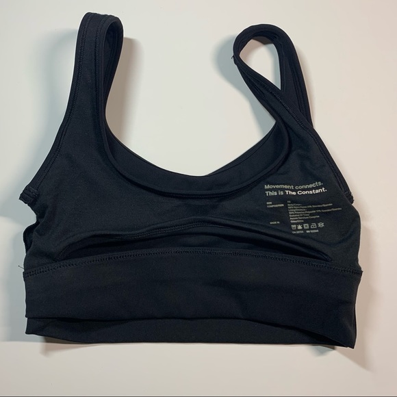Aritzia XS The Constant black glide studio sports bra with cutout back - Picture 9 of 11